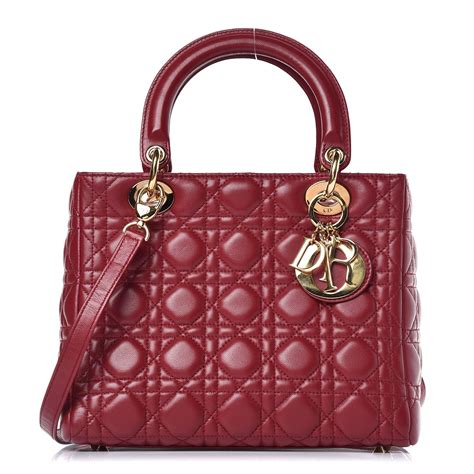 lady dior re edition|Dior lambskin bag.